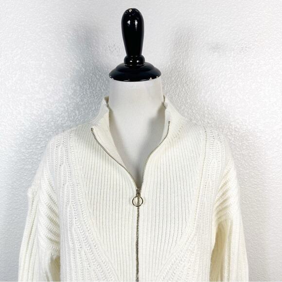 Talbots Women’s Block Stripe Half Zip Pullover Knit Sweater Size Medium - Picture 5 of 10